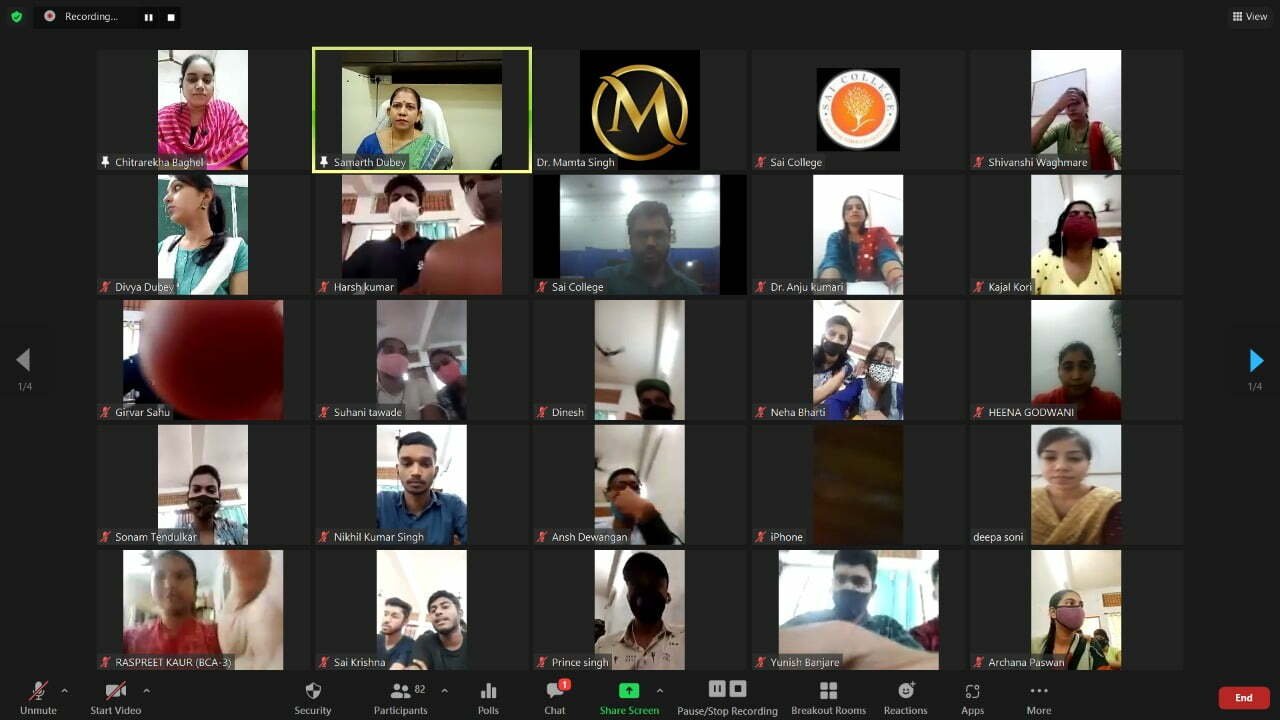 *साईँ कॉलेज ,सेक्टर 6, भिलाई में डिजिटल लिटरेसी पर वेबिनार आयोजित *साईँ कॉलेज ,सेक्टर 6, भिलाई में डिजिटल लिटरेसी पर वेबिनार आयोजित