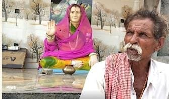 पति ने बेटों के साथ मिलकर घर में ही बना दिया पत्नी का मंदिर, कोरोना से हुई थी मौत