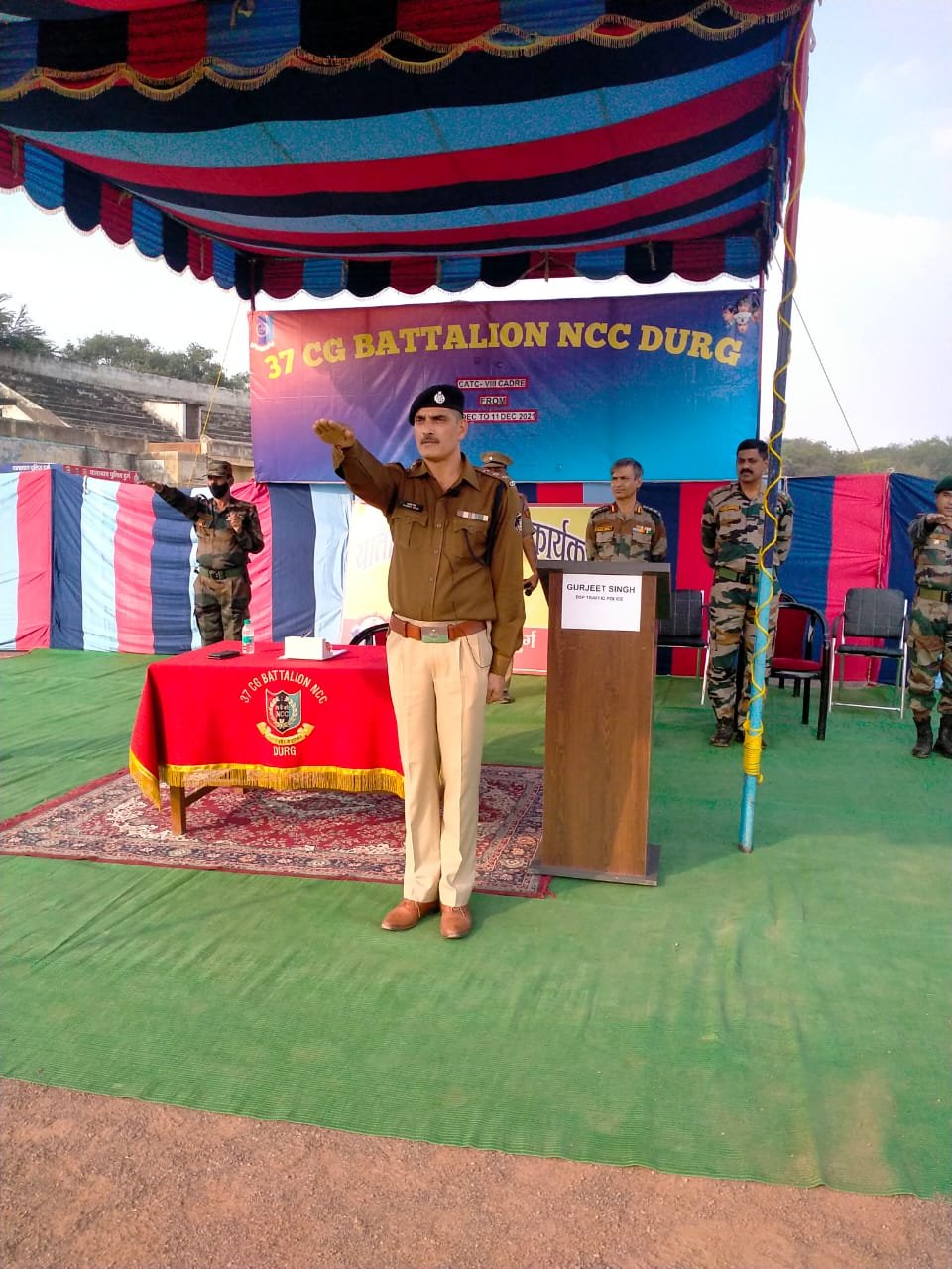 37 सीजी बटालियन एनसीसी दुर्ग द्वारा पांच दिवसीय बी डे कैडर कैम्प आयोजित, पी टी एवं ड्रिल से हुई शुरुआत 37 सीजी बटालियन एनसीसी दुर्ग द्वारा पांच दिवसीय बी डे कैडर कैम्प आयोजित, पी टी एवं ड्रिल से हुई शुरुआत