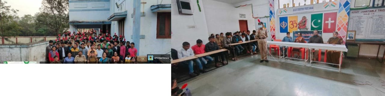 सेंट थॉमस कॉलेज, भिलाई के एन सी सी इकाई एवं हिंदी विभाग के संयुक्त तत्वावधान में सामुदायिक कार्यक्रम का आयोजन