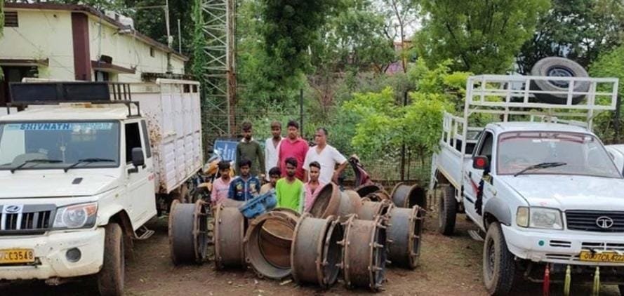 निगम के पीएचई विभाग का सामान कबाडियों ने उड़ाया, तीन दिन बाद 9 आरोपी गिरफ्तार