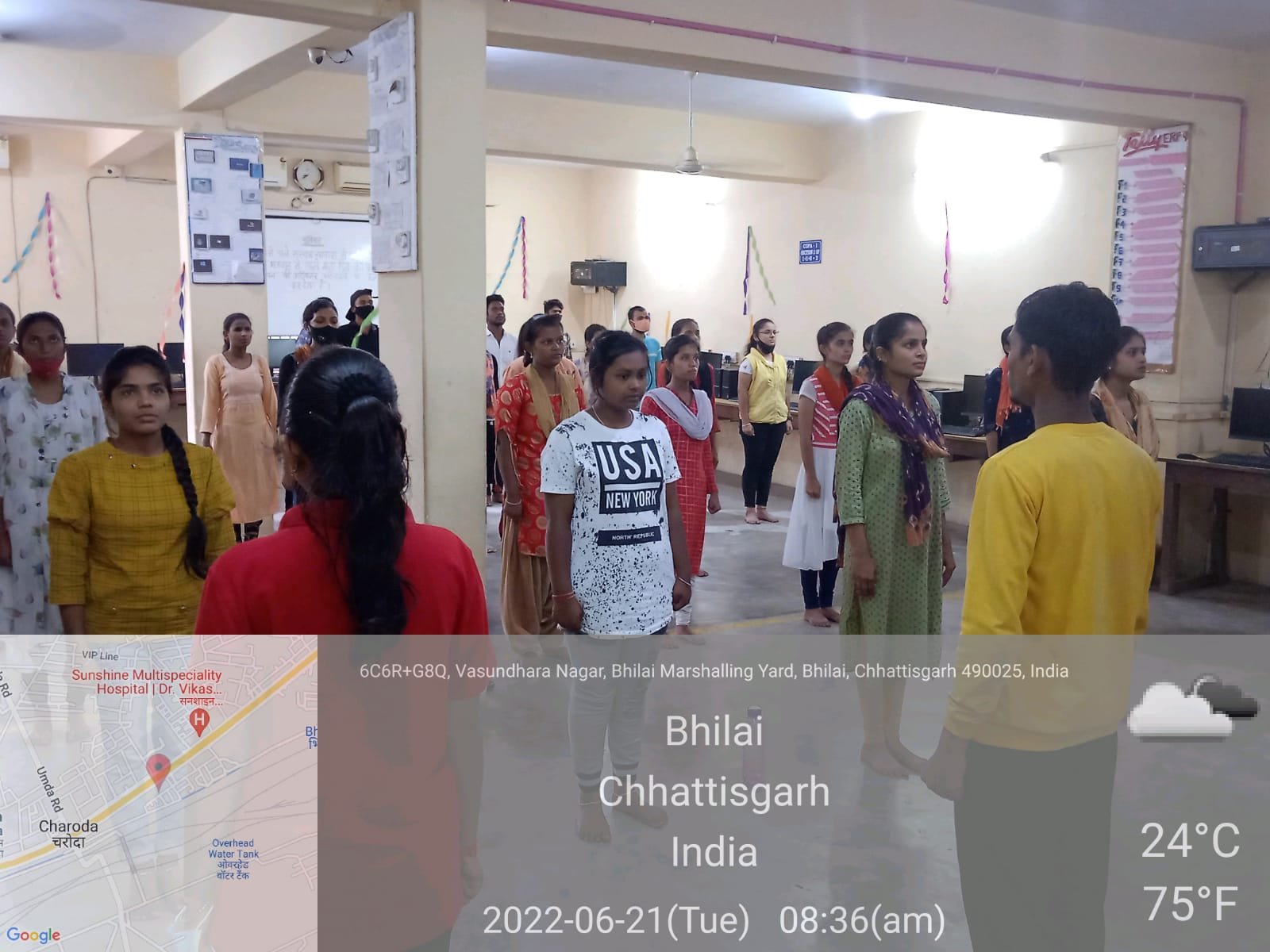 पूरी आईटीआई के छात्र छात्राओं ने अंतरराष्ट्रीय योग दिवस पर प्रधानमंत्री के साथ वर्चुअल किया योगाभ्यास