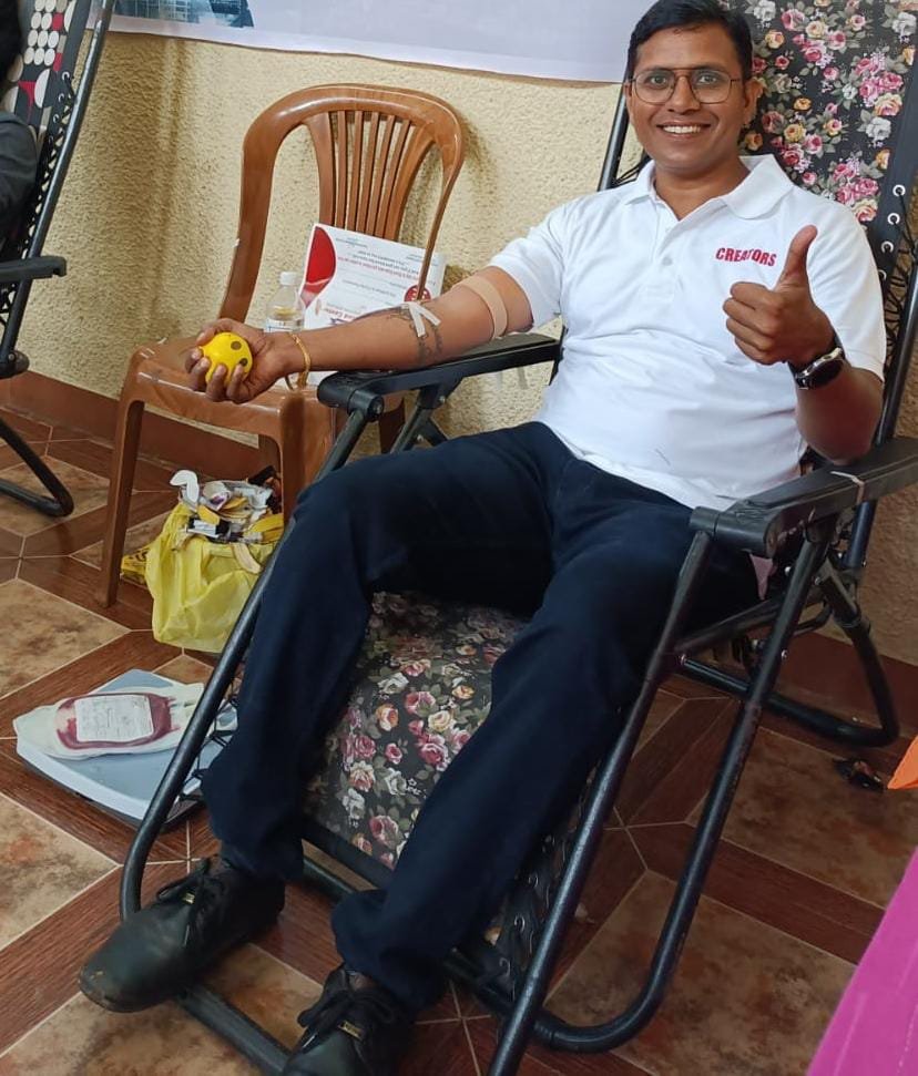 भिलाई बी एन आई संस्था ने 38 यूनिट किया रक्तदान