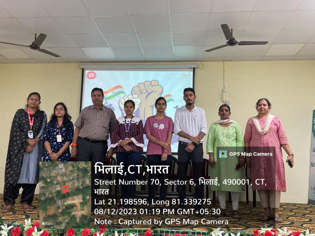 <em>साई कॉलेज सेक्टर 6 भिलाई के केमिस्ट्री विभाग में केमिकल संगठन का गठन एवं अंतरराष्ट्रीय युवा दिवस का आयोजन</em>