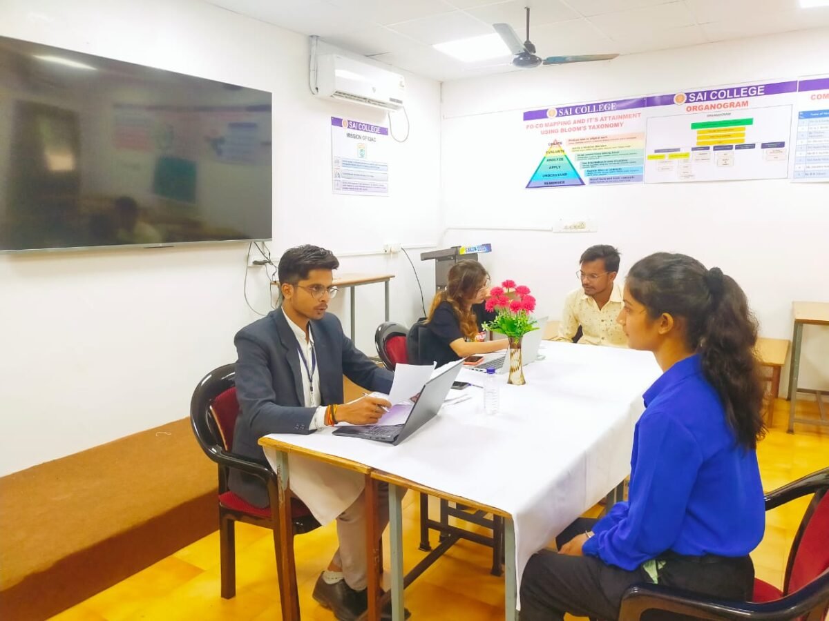 <em>साईं कॉलेज सेक्टर 6 भिलाई में टेक्नोटास्क बिजनेस सॉल्यूशन का कैंपस प्लेसमेंट आयोजित</em>