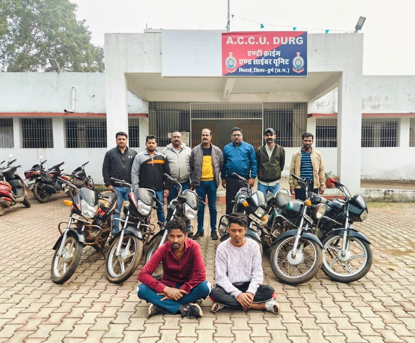 <em>अंतर जिला वाहन चोर गिरोह चढ़ा दुर्ग पुलिस के हत्थे, आधा दर्जन दुपहिया वाहन जप्त, दो गिरफ्तार</em>