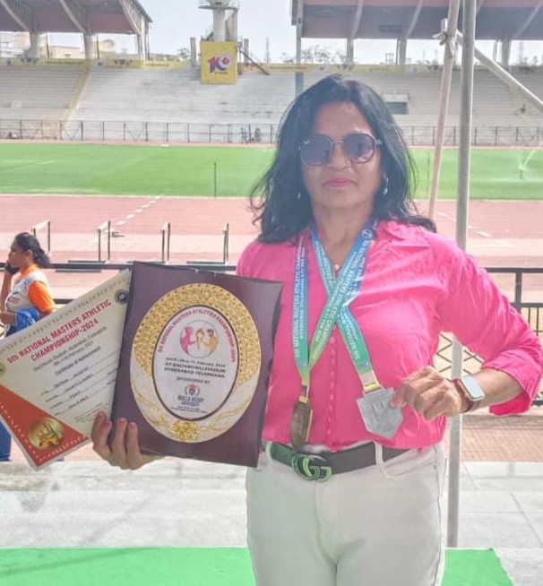 भिलाई की मास्टर्स महिला एथलीट प्रभा हुसैन नेशनल एथलीट चैंपियनशिप की बनी विजेता, 5 किलोमीटर रनिंग में किया कमाल