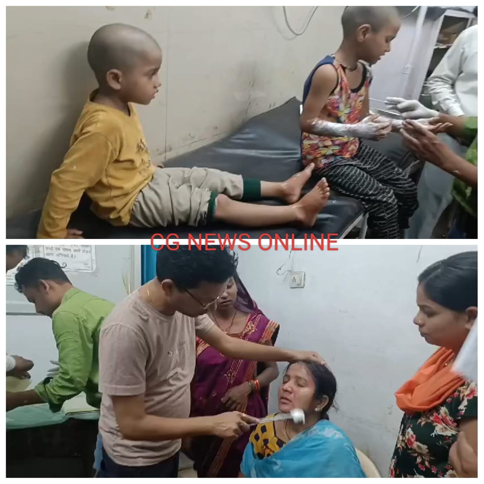 भिलाई के सुपेला में सिलेंडर लिकेज से महिला और दो बच्चे झुलसे 🛑 दूध गर्म करते समय हादसा, अस्पताल में उपचारार्थ भर्ती
