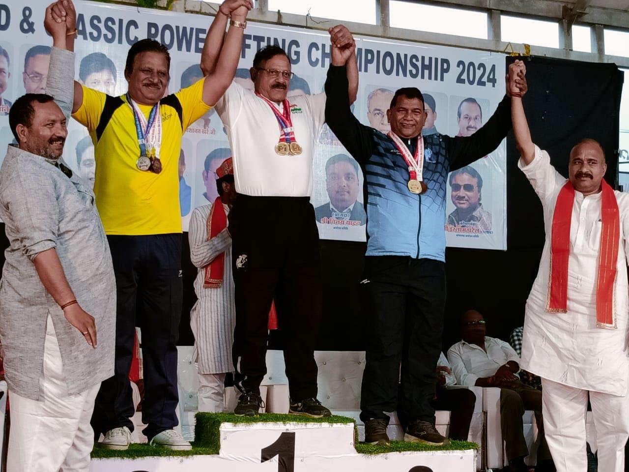 राष्ट्रीय मास्टर पावरलिफ्टिंग प्रतियोगिता में छत्तीसगढ़ को मिला टीम चैंपियनशिप में दूसरे स्थान