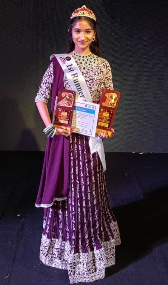 नेशनल लेवल ’’टैलेंट रनवे’’ फैशन शो एवं नृत्य में भिलाई की कु. लेरीना काशीपुरी ने बाजी मारी