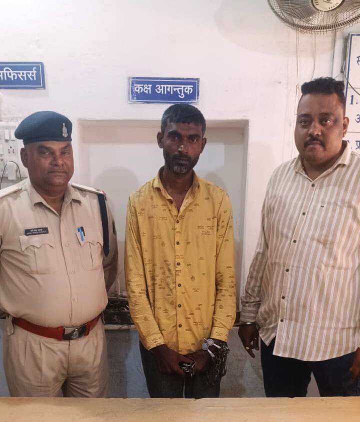 गांजा तस्कर को पकड़ा जामुल पुलिस ने ,1.460 कि.ग्रा. गांजा बरामद