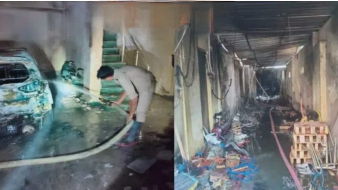 फर्नीचर कंपनी में लगी भीषण आग, यूपी बिहार के 3 श्रमिक जिंदा जले, कड़ी मशक्कत बाद आग पर पाया गया काबू, मामले की जांच के लिए मौके पर अफसर