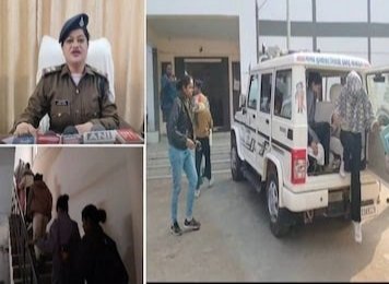 महिला टीआई के साथ पुलिस टीम घुसी स्पा सेंटर में, मची अफरातफरी