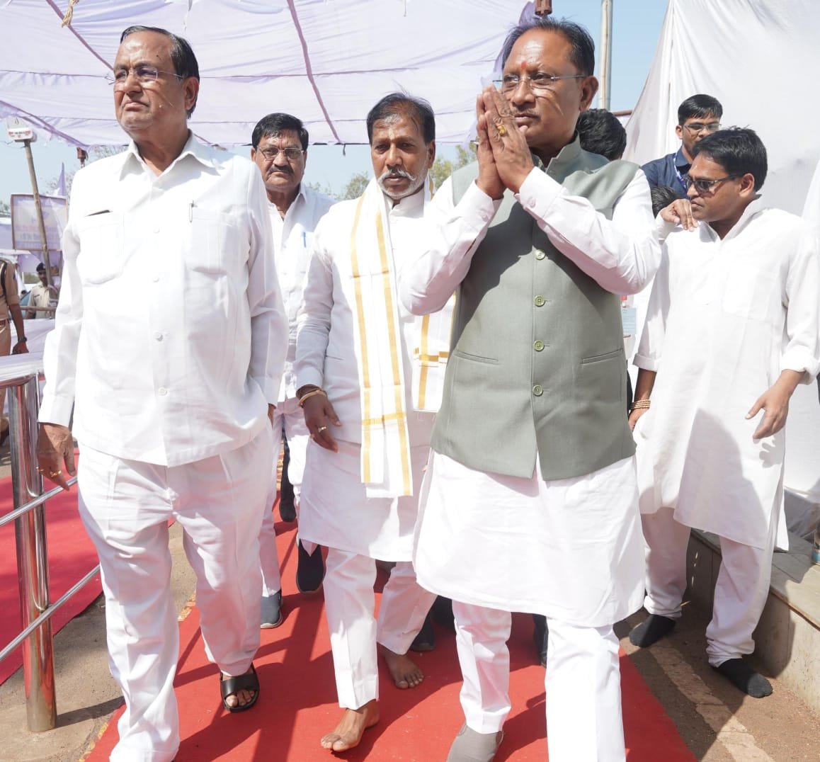 CM विष्णु देव गिरौदपुरी मेला में हुए शामिल गुरु गद्दी की पूजा कर लिया आशीर्वाद