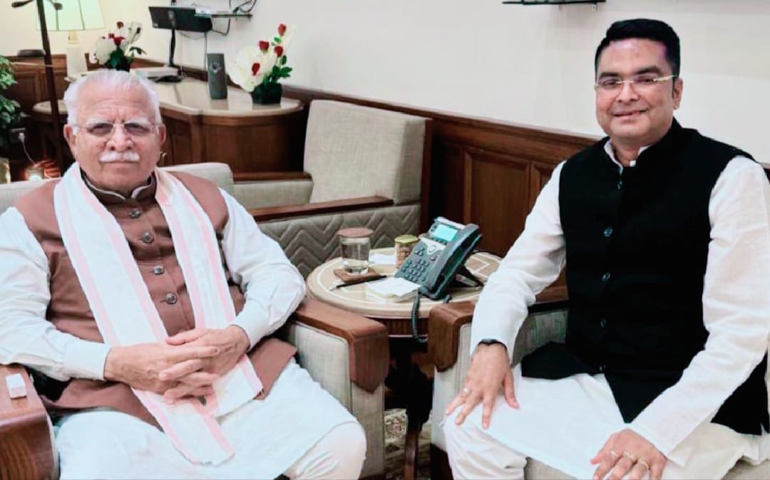 दिल्ली में आवासन और शहरी कार्य मंत्री खट्टर से बीएसपी टाउनशिप को लेकर MLA रिकेश सेन की सार्थक चर्चा