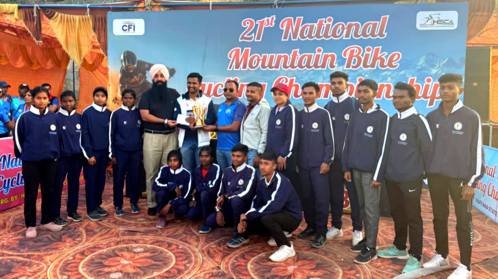 National माउंटेन बाइक साइक्लिंग में छत्तीसगढ़ को मिला बेस्ट फेयर प्ले अवार्ड