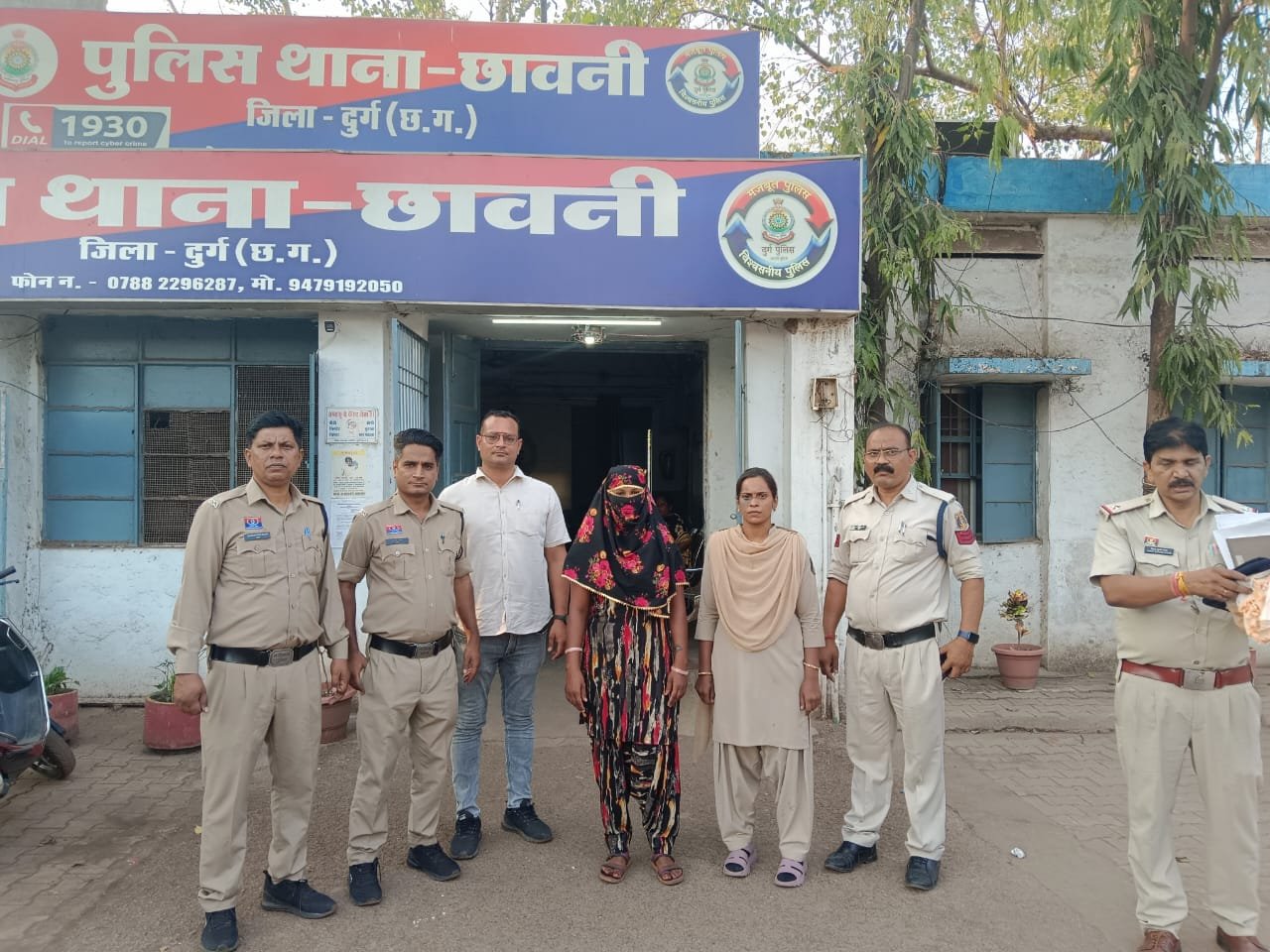 भिलाई से महिला गांजा तस्कर गिरफ्तार, छावनी पुलिस ने की कार्यवाही