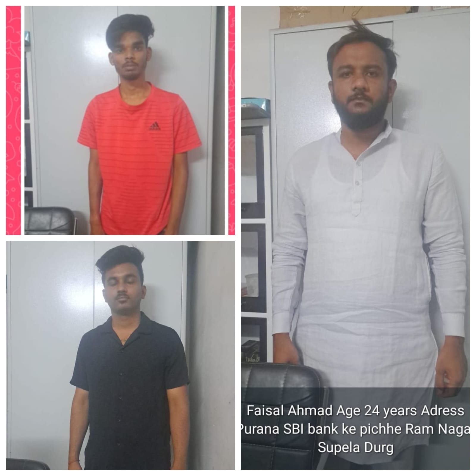 म्यूल बैंक खाता धारक 03 आरोपियों को भिलाई से दुर्ग पुलिस ने किया गिरफ्तार