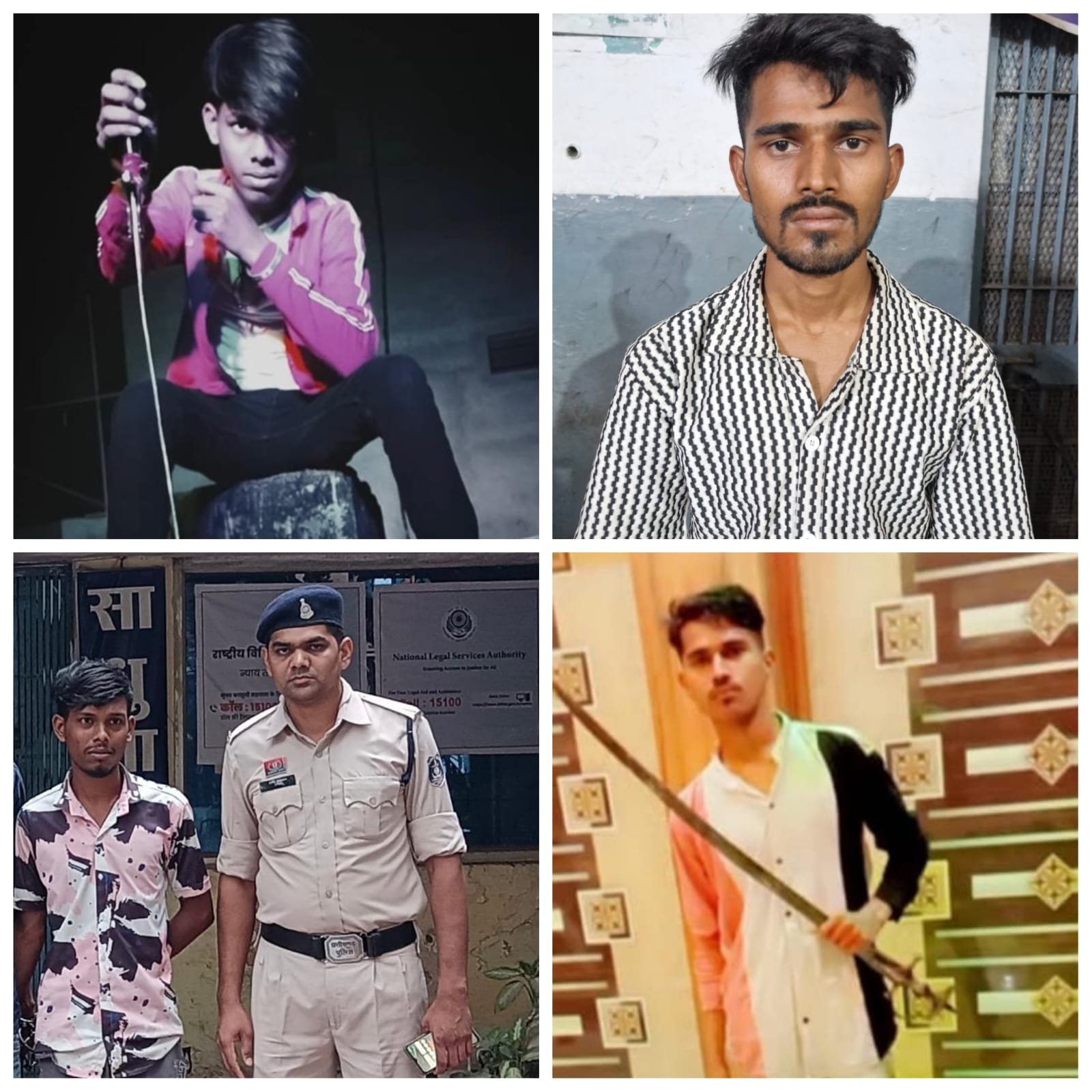 सोशल मीडिया पर हथियारों के साथ फोटो पोस्ट करने वालों को दबोचा दुर्ग पुलिस ने