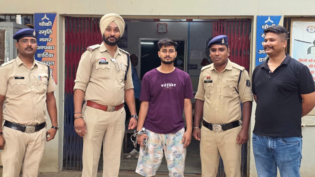 चौहान ग्रीन वैली से सटटा अन्ना एप कर रहा था संचालित अब पुलिस गिरफ्त में