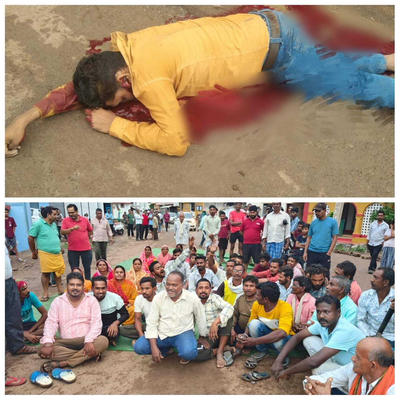 दुर्ग में हिट एंड रन का मामला : बाइक सवार युवक की मौत, ग्रामीणों ने किया चक्काजाम