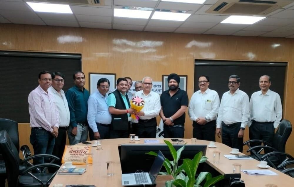 बीएसपी एंसीलरी इंडस्ट्रीज एसोसिएशन ने किया डायरेक्टर इंचार्ज का स्वागत