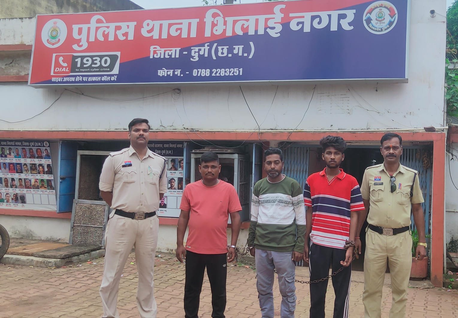 अवैध शराब बेच रहे तीन को भिलाई नगर पुलिस ने पकड़ा, 65 पौव्वा शराब जप्त