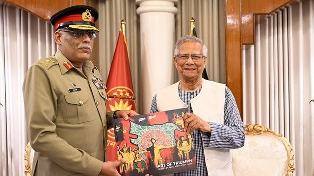 भारत के राज्यों पर बांग्लादेश की नजर, यूनुस ने पाकिस्तान को सौंपा विवादित नक्शा भारत के राज्यों पर बांग्लादेश की नजर, यूनुस ने पाकिस्तान को सौंपा विवादित नक्शा