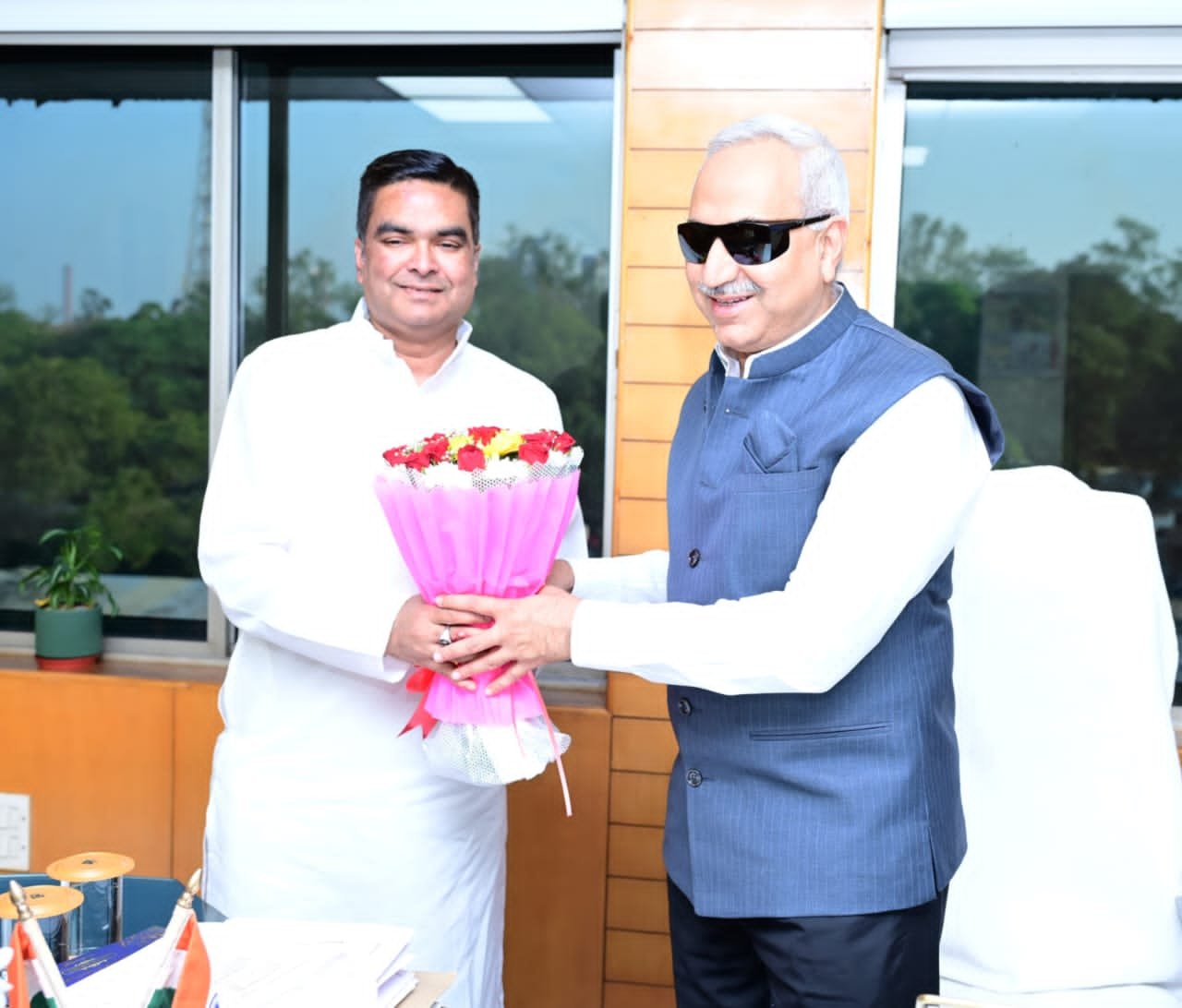 विधायक रिकेश की BSP निदेशक प्रभारी से अनेक विषयों पर सार्थक चर्चा