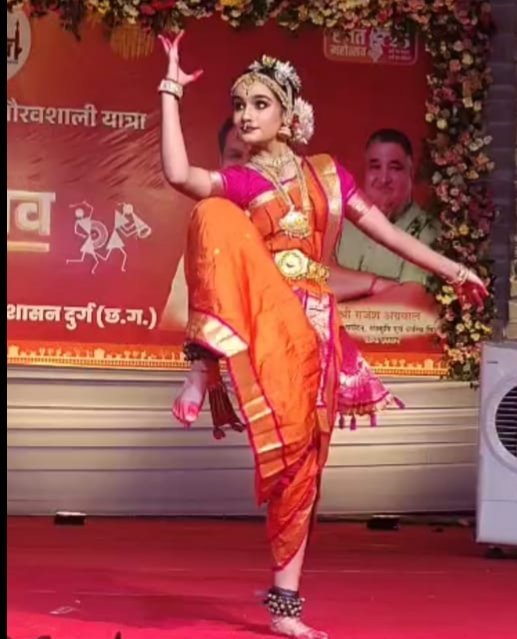 भिलाई की बेटी आद्या पाण्डेय” के भरत नाट्यम नृत्य से राज्योत्सव रजत जयंती समारोह का हुआ शुभारंभ