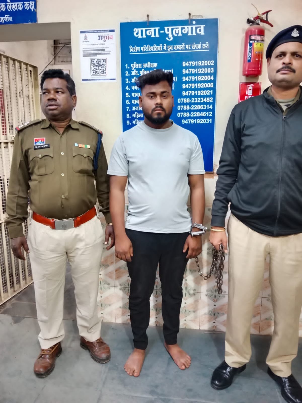 दुर्ग में हिट एंड रंन का आरोपी हईवा ड्राइवर पुलगांव पुलिस की गिरफ्त में