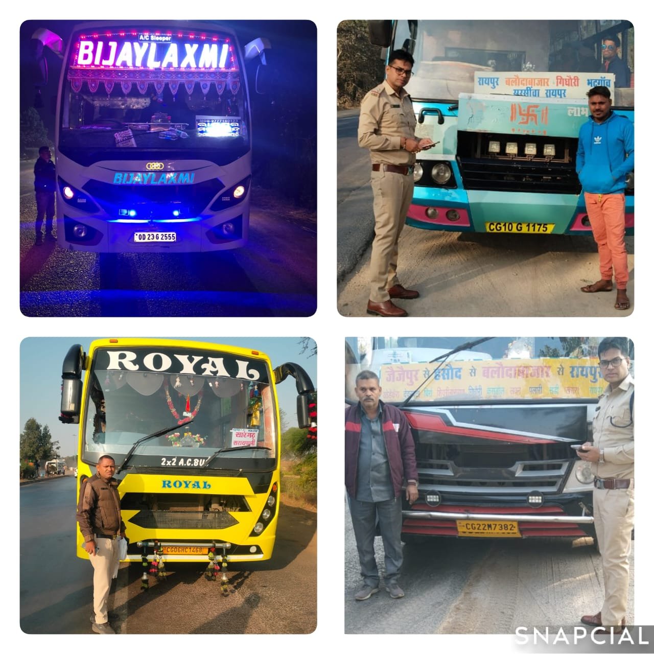 यात्रियों की सुरक्षा को लेकर परिवहन उड़नदस्ता रायपुर की बड़ी कार्यवाही