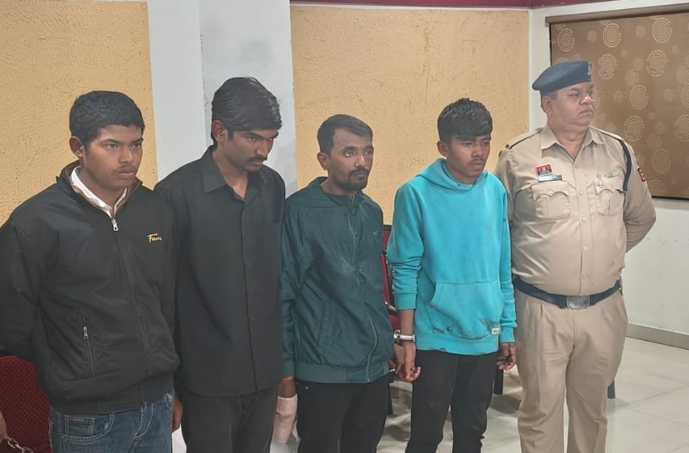 तेलीबांधा गैंगवॉर पांच गिरफ्तार, दो सगे भाई, एक नाबालिग भी