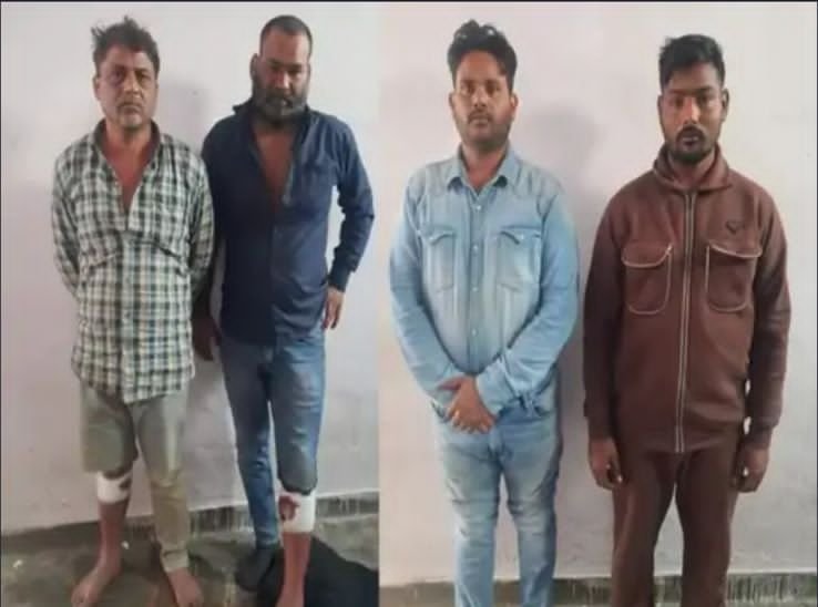 CG में 3.35 करोड़ की सराफा लूट, यूपी में शॉर्ट एनकाउंटर के बाद 4 आरोपी गिरफ्तार