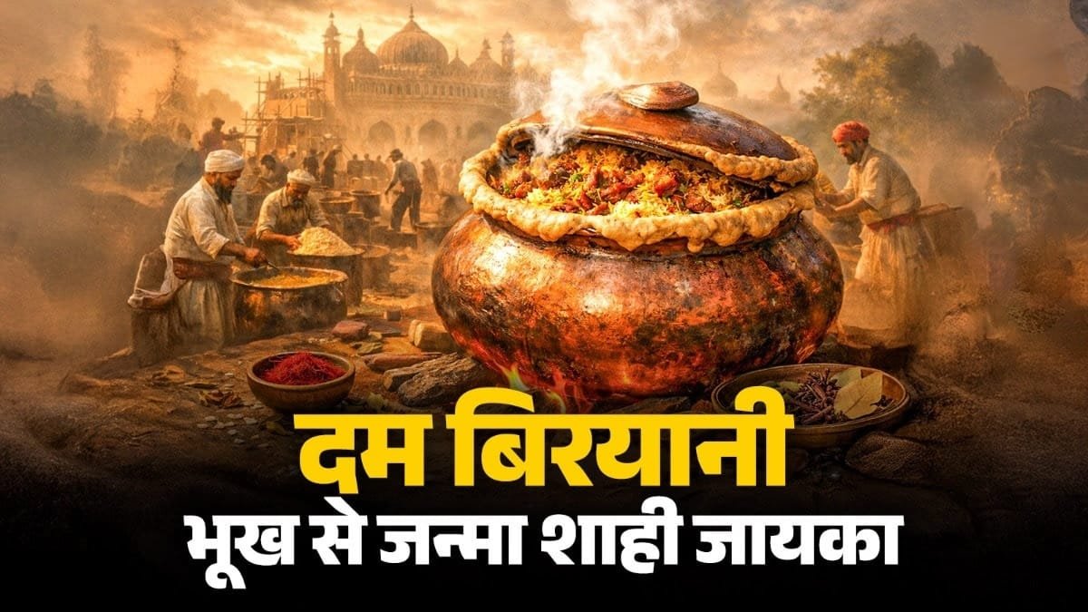 Dum biryani origin: पेट भरने की मजबूरी में हुआ था ‘दम बिरयानी’ का आविष्कार Dum biryani origin: पेट भरने की मजबूरी में हुआ था ‘दम बिरयानी’ का आविष्कार