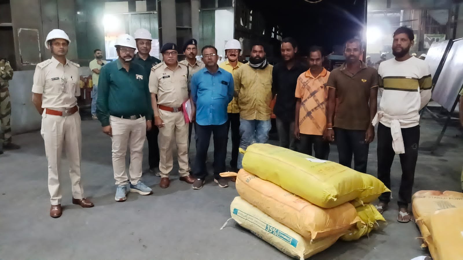 दुर्ग में 6 क्विंटल से अधिक मादक पदार्थ भस्म किए गए भिलाई स्टील प्लांट में