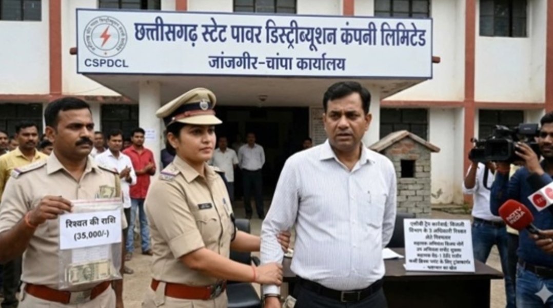 ट्रांसफार्मर के नाम पर रिश्वत बिजली विभाग के 3 अफसर एसीबी के शिकंजे में