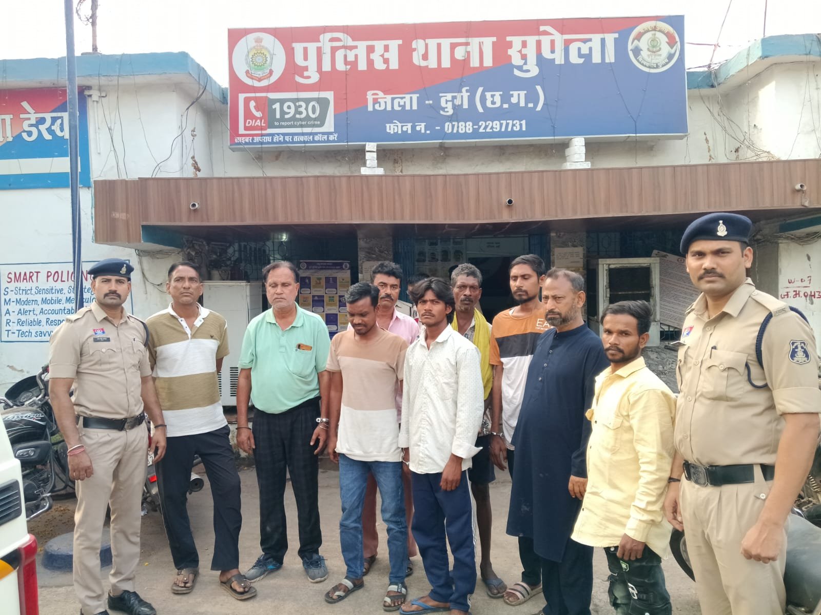दुर्ग पुलिस का बड़ा अभियान : 24 घंटे में 88 स्थायी वारंटी गिरफ्तार