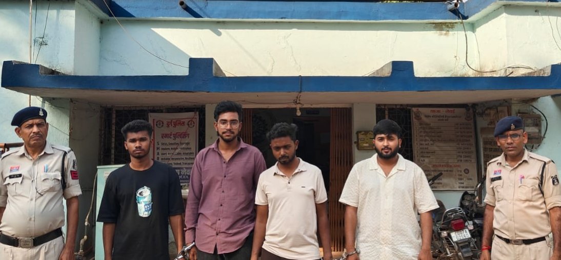 भिलाई में सिंडिकेट बनाकर सिम से अवैध लेन-देन का खुलासा, 4 आरोपी गिरफ्तार भिलाई में सिंडिकेट बनाकर सिम से अवैध लेन-देन का खुलासा, 4 आरोपी गिरफ्तार