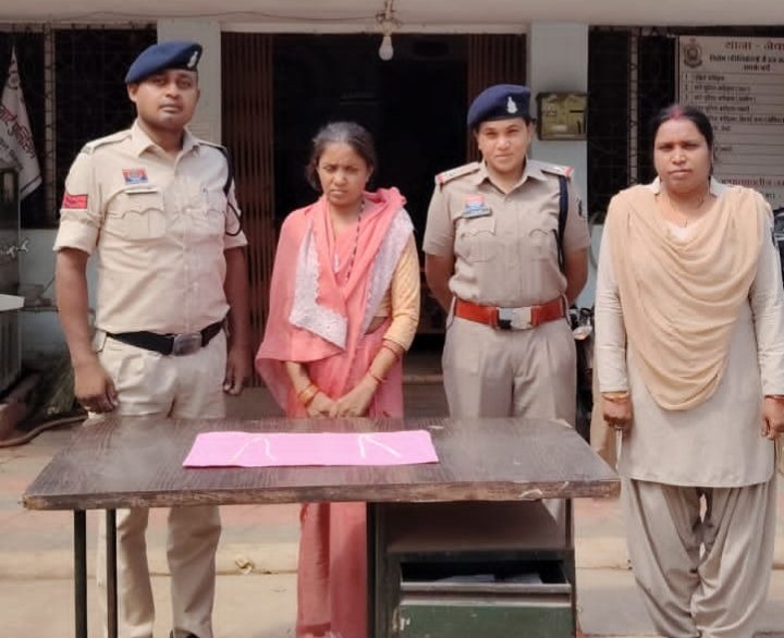 घर से आभूषण चोरी करने वाली महिला गिरफ्तार, चोरी की चांदी की पायल बरामद
