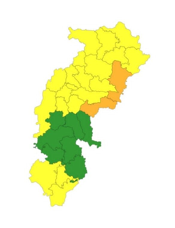 छत्तीसगढ़ में अगले 48 घंटे भारी बारिश का अलर्ट, ऑरेंज और येलो चेतावनी जारी
