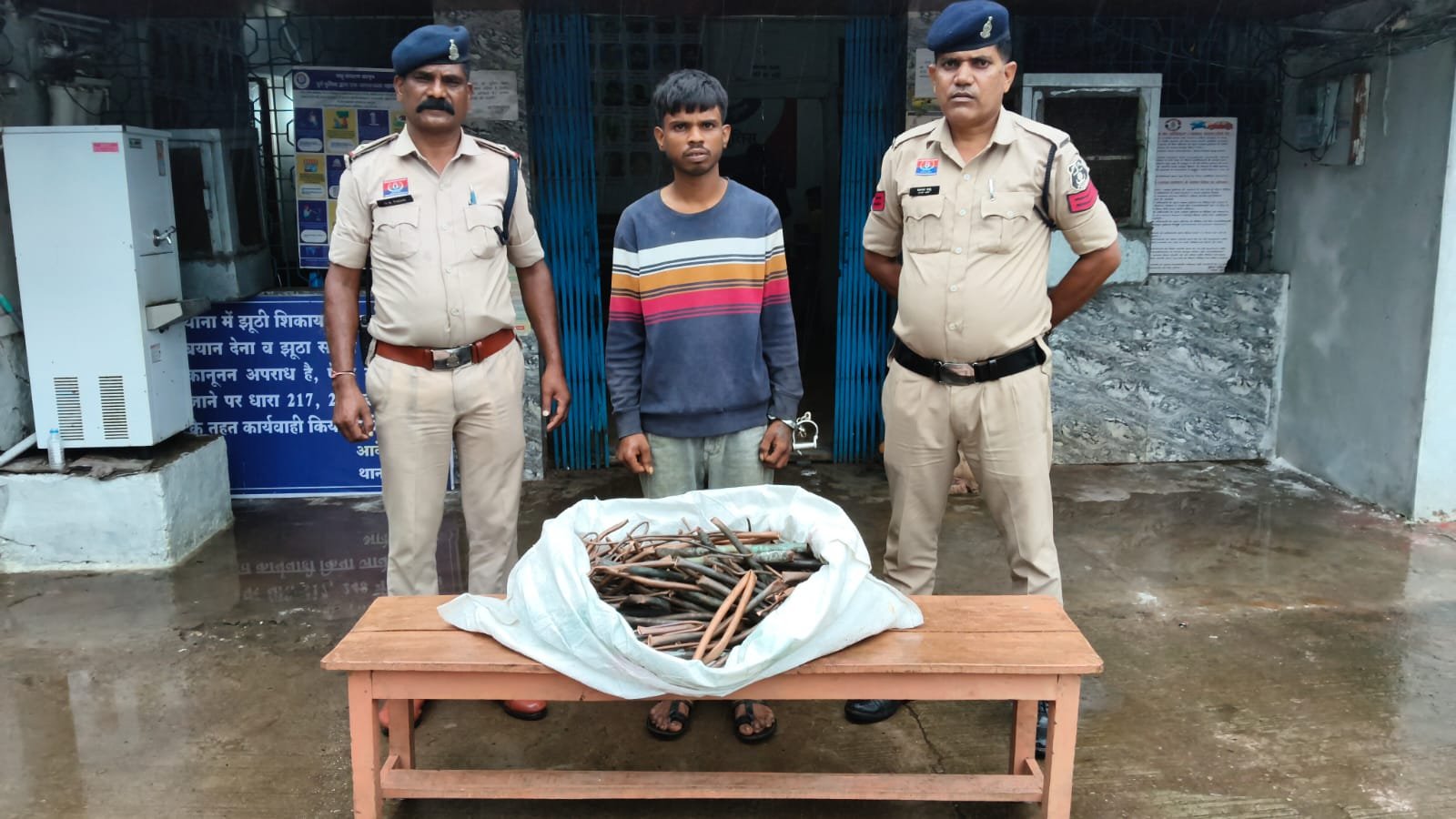 लक्ष्मी मार्केट गोदाम से एसी कॉपर वायर चोरी का खुलासा, एक आरोपी गिरफ्तार