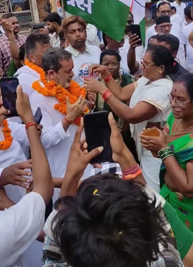 राजभवन कूच की ओर बढ़ी कांग्रेस की ‘भिलाई बचाओ पदयात्रा, विधायक अनिला भेड़िया, चैतन्य बघेल हुए शामिल