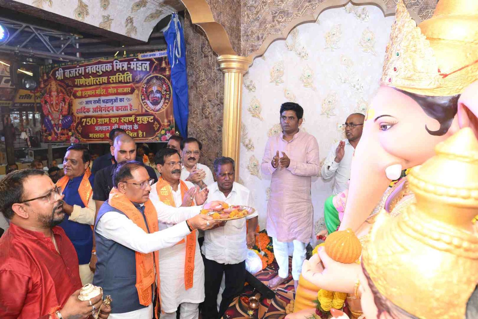 117 वर्षों से चली आ रही गणेशोत्सव की परंपरा में शामिल हुए CM विष्णु देव साय