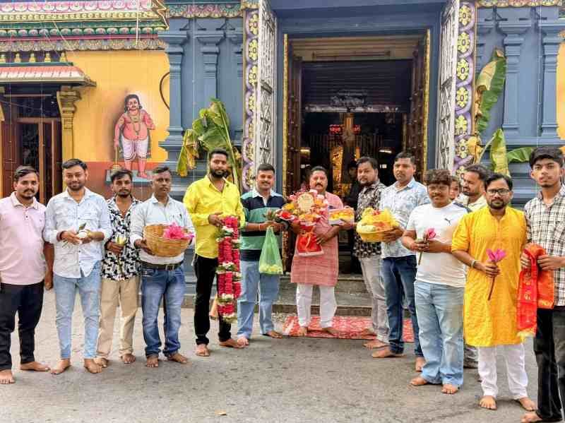 लालमैदान दुर्गोत्सव का पहला निमंत्रण सिद्धिविनायक गणपति को, 55वें नवरात्र उत्सव की तैयारियां शुरू