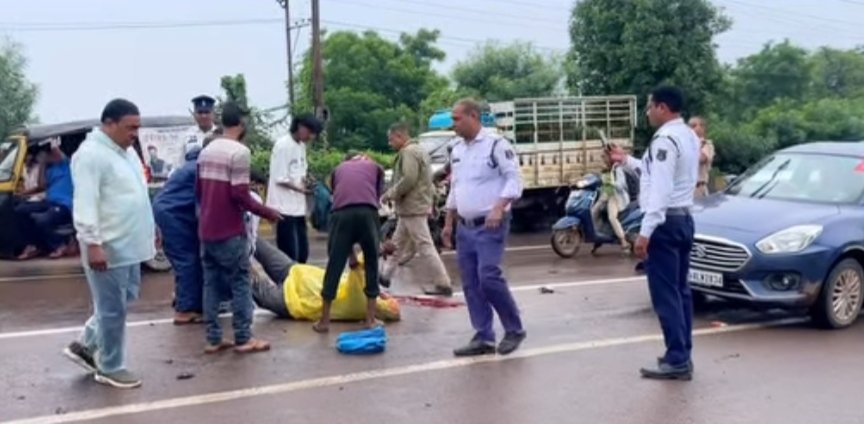 भिलाई : कोसनाला टोल प्लाजा के पास सड़क हादसा, रेलवे कर्मचारी की मौत